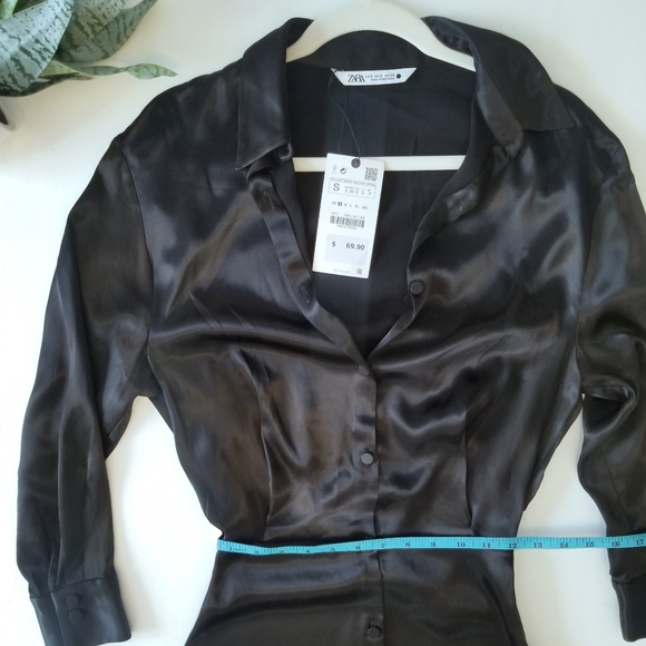 》》 Sold   |  Zara Satin Effect Dress - Picture 15 of 16